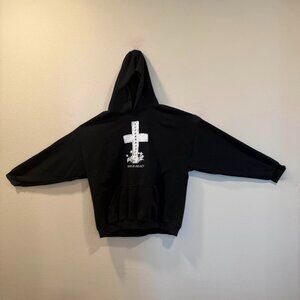 Superradical “Rest In Peace” Cross Hoodie (Black) - Size XXL